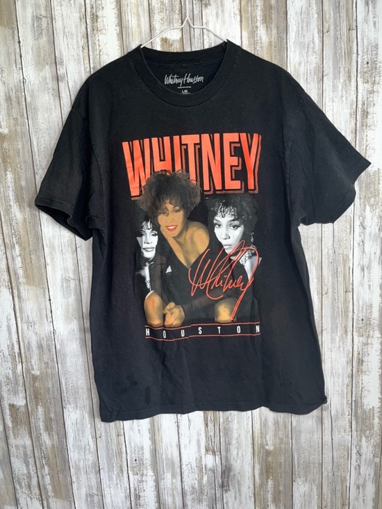 Whitney Houston Tops - Whitney Houston Graphic Tee Size Large Black Vintage Style Band Shirt 2023 Tour